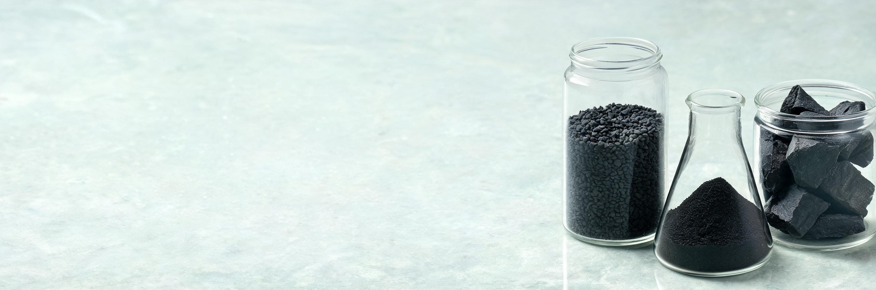 Activated carbon in sample jars