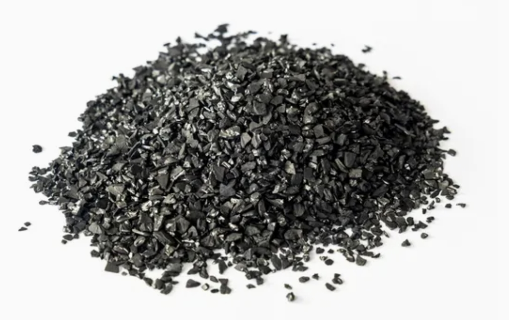 Carbón activado base de cáscara de nuez en forma en bloque y paletizada suministrado por Sanniu Carbon